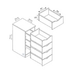 Organizador Com 04gavetas Premium
