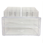 Organizador Com 18 Divisórias E 2 Gavetas Em Acrílico-spider