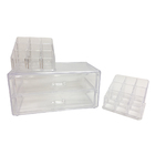 Organizador Com 18 Divisórias E 2 Gavetas Em Acrílico-spider