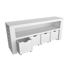 Organizador Com Baús Porta Livros E Carrinhos Ajax 100% Mdf