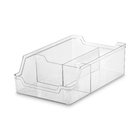 Organizador com Divisórias Plástico 9x28,2x18,2cm Transparente Uz Utilidades