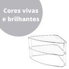 Organizador De  Canto De Ármario 3 Níveis Cromado Future