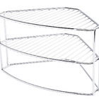 Organizador De  Canto De Ármario 3 Níveis Cromado Future