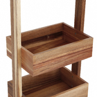 Organizador de Acácia Bege 28 x 89 x 18 Oikos