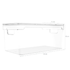 Organizador De Armário 30x15x13cm Caixa Organizadora Transpar