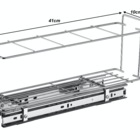Organizador De Armário Porta Garrafas/latas Embutido Pequeno