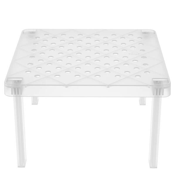 Organizador De Armário Prateleira Empilhável De Plástico Natu