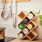 Organizador de Bambu para 8 Potes Delinia