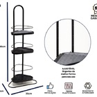 Organizador De Banheiro De Canto Chão Porta Shampoo  3 Andare