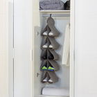 Organizador de Bolsas e Sapatos Tecido Cinza Smart 60L 1mx20x30cm Praticità