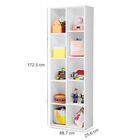 Organizador De Brinquedos Duplo Ely Vertical Nichos Branco