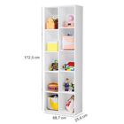 Organizador De Brinquedos Duplo Ely Vertical Nichos Branco