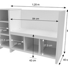 Organizador De Brinquedos Infantil Com Assento V2 100% Mdf