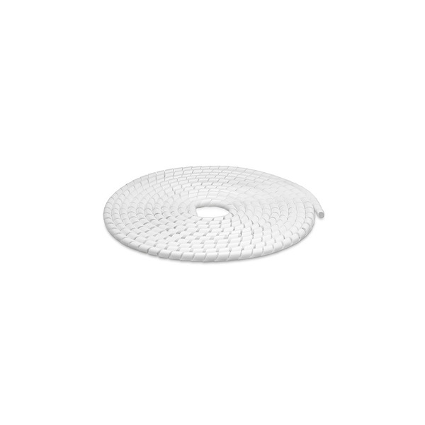 Organizador De Cabo Espiral Branco Steck 1/4" 6mm X 5m