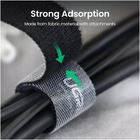 Organizador De Cabos Fios Ugreen Fita Velcro 5 Metros Preto