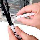 Organizador De Cabos Spiral Tube 1/4 Polegadas Branco 2m