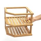 Organizador De Canto De Bambu 2 Andares - Oikos