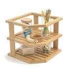 Organizador De Canto De Bambu 2 Andares - Oikos