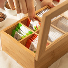 Organizador de Chá Sense 6 Divisórias Bambu OU