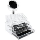 Organizador De Cosmeticos Maquiagem 4 Gavetas E Espelho Acril