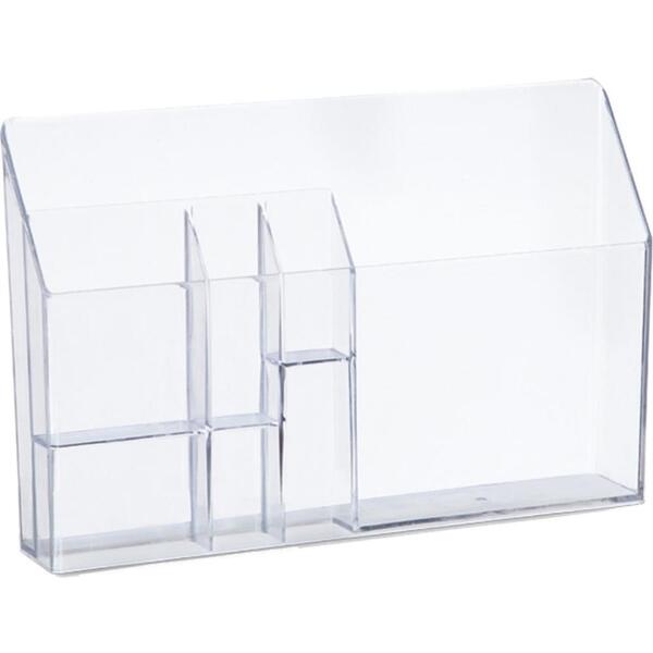 Organizador De Escritorio Office Com Divisorias Cristal