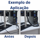 Organizador De Fios 25mm X 50metros Preto Mz Plastic