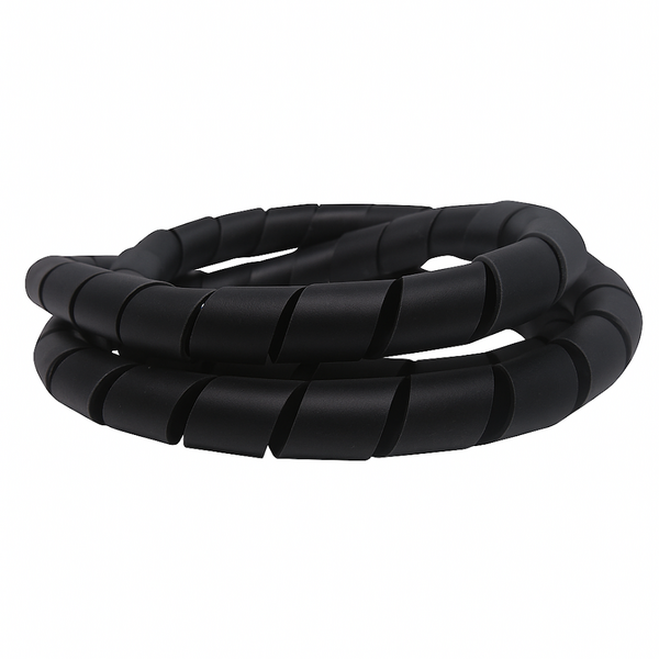 Organizador De Fios 6mm X 100metros Preto Mz Plastic