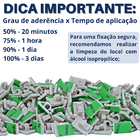 Organizador De Fios Autoadesivo Mz Clip Branco 6mm - 20 Peças