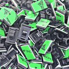 Organizador De Fios Autoadesivo Mz Clip Preto 6mm - 100 Peças