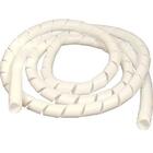 Organizador De Fios E Cabos 10 Mm - Branco Com 1 Metros