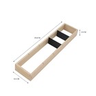 Organizador de Gaveta Modular Madeira 4,5x10x45,8cm Delinia