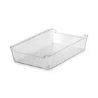 Organizador de Gaveta Plástico 5,5x25,9x17,2cm Transparente Uz Utilidades