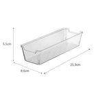 Organizador de Gaveta Plástico 5,5x25,9x8,6cm Transparente Uz Utilidades