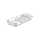 Organizador De Gaveta Porta Facas Utensílios Cozinha Clear 37