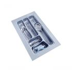Organizador De Gavetas E Talher Cinza Até 29x49cm Og-62
