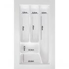 Organizador De Gavetas E Talher Cinza Até 29x49cm Og-62