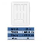 Organizador De Gavetas E Talher Cinza Até 37x48cm Og-45