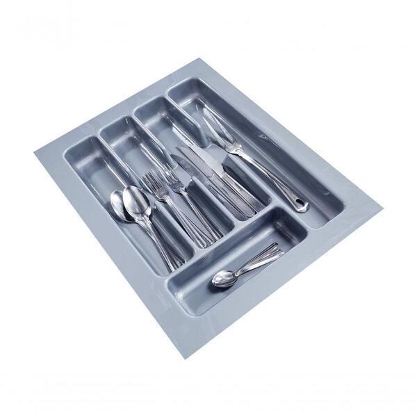 Organizador De Gavetas E Talher Cinza Até 37x48cm Og-45
