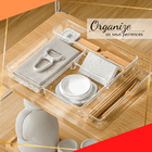 Organizador De Gavetas Em Plástico Pet Plasvale 230ml Incolor