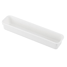 Organizador de Gavetas Grande 31x7,5x4,5cm Plástico Branco Dasplast