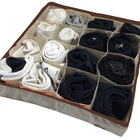 Organizador De Gavetas Organibox 36x36 C/ 16 Divisões Marrom