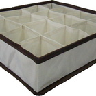 Organizador De Gavetas Organibox 36x36 C/ 16 Divisões Marrom