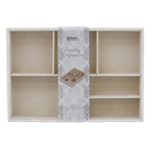 Organizador de Gavetas para Joias 6 Divisórias Bege 5x23x33cm