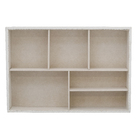Organizador de Gavetas para Joias 6 Divisórias Bege 5x23x33cm