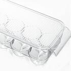 Organizador De Geladeira Bandeja Porta Ovos Com Tampa My Box