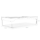 Organizador De Geladeira Empilhável 2,8l Clear Fresh Com Resp