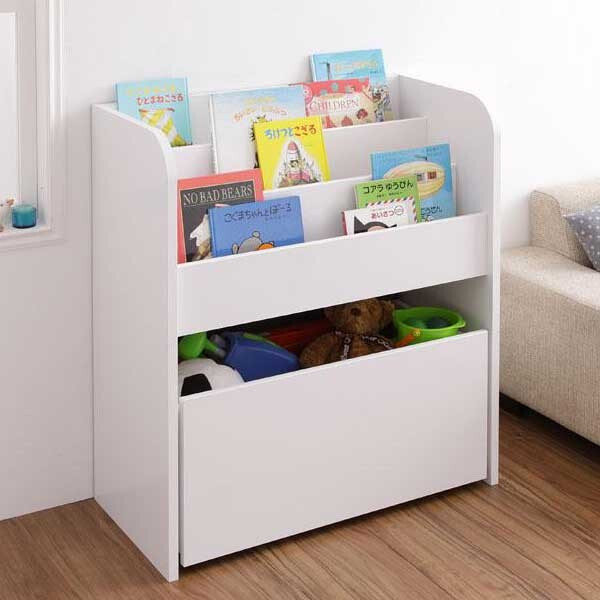 Organizador De Livros Com Baú Infantil Livreiro Austin 100% M