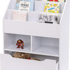 Organizador De Livros Infantil Com Baú Livreiro Kiara 100% Mdf