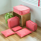 Organizador De Mala Viagem Necessaire Kit 6 Peças Rosa Cbrn20