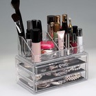 Organizador De Maquiagem 3 Gavetas Com Bandeja Para Batom